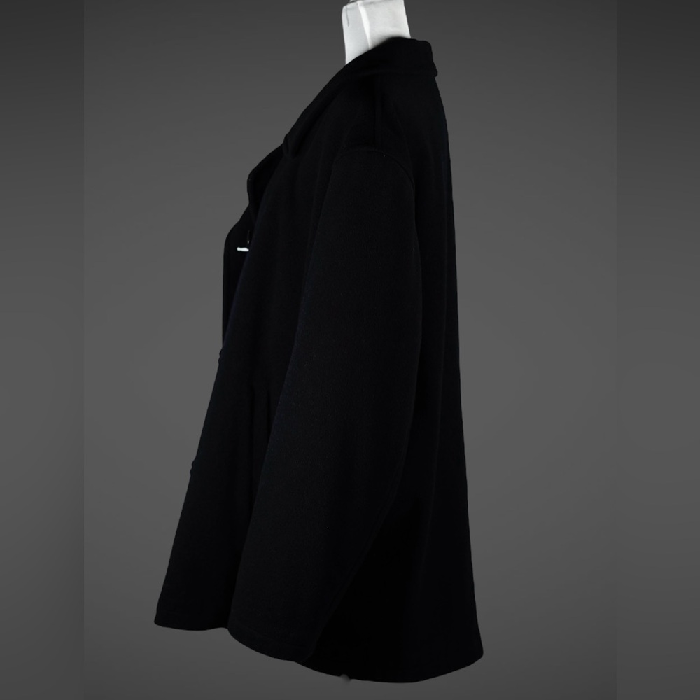 J.Crew Womens XL Black Wool Blend Peacoat – PROFESSIONALLY DRY CLEANED 9/18/2025 - Picture 8 of 17